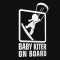Baby Kitesurfer im Auto – Süßer Autoaufkleber für kleine Abenteurerinnen