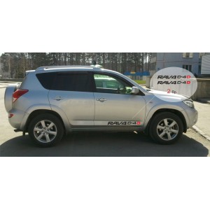 2 x Aufkleber für Toyota Rav4 