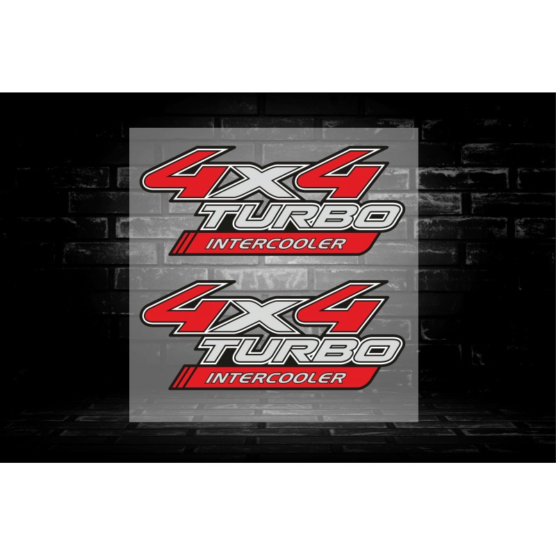 2 x Aufkleber,  4х4 intercooler turbo