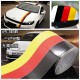 Rennband mit den Farben der deutschen Flagge