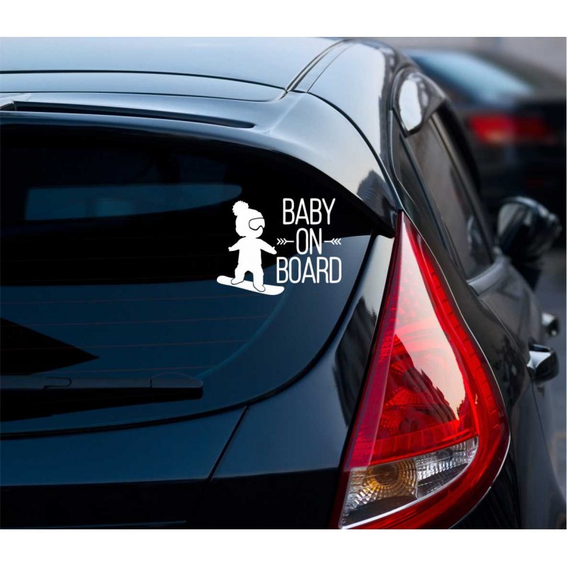 Baby on Board Snowboard – Cooles Design für sportliche Familien