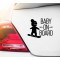 Baby on Board Snowboard – Der coole Autoaufkleber für sportliche Eltern