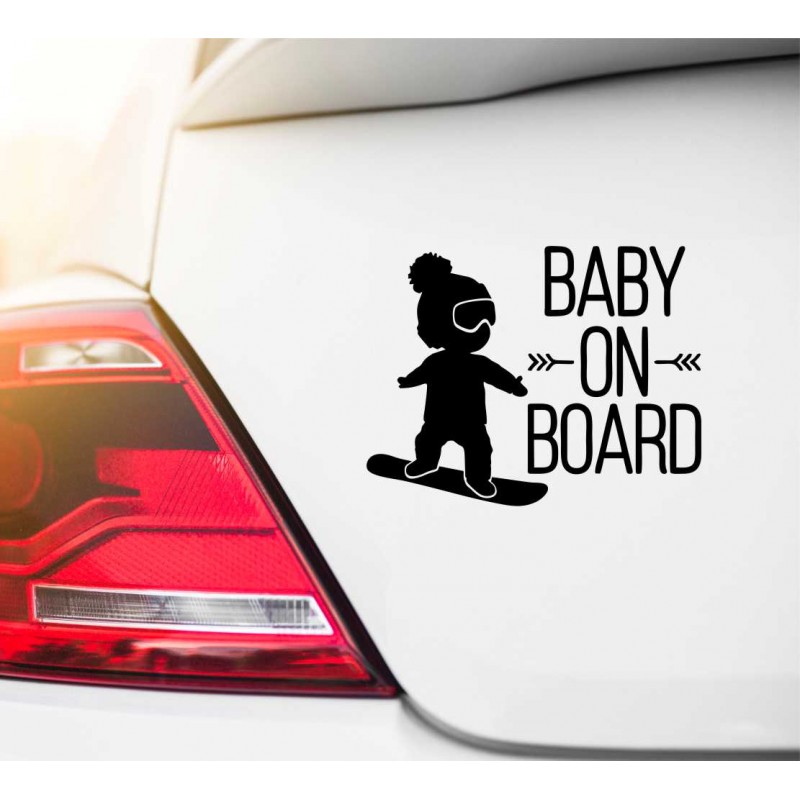 Baby on Board Snowboard – Cooles Design für sportliche Familien