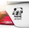 Baby im Auto mit Panda 