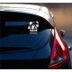 Baby im Auto mit Panda