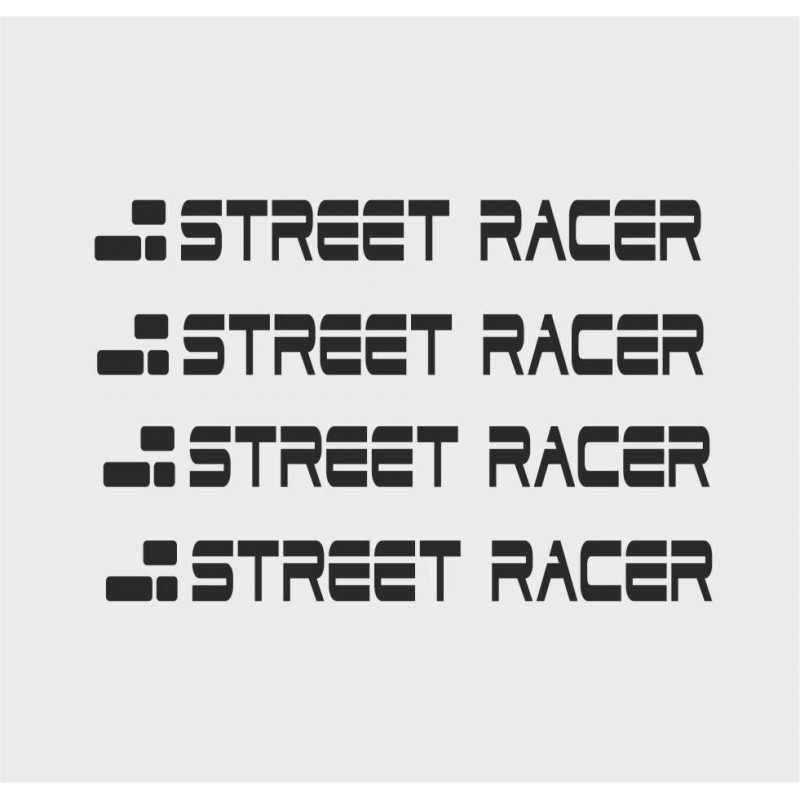 4 x "Street racer"  für Autogriffe