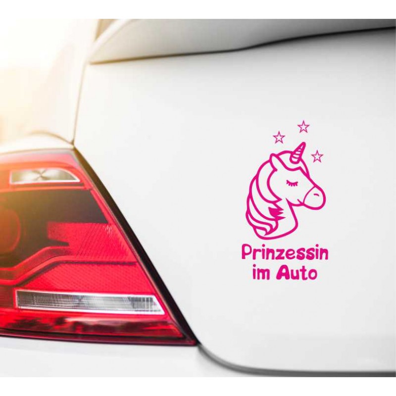 Autoaufkleber "Prinzessin im Auto" – Stilvoll und einzigartig