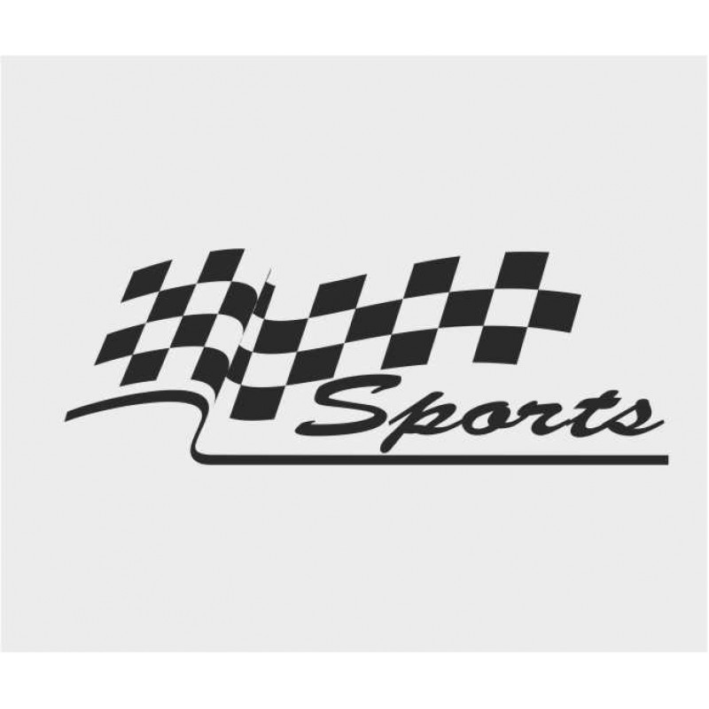 Sport  karierte Flagge