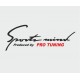 Sport mind pro tuning, Auto Aufkleber