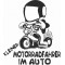 Aufkleber "Kleiner Motorradfahrer im Auto" 