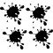 Splash-Drop-Aufkleber-Set