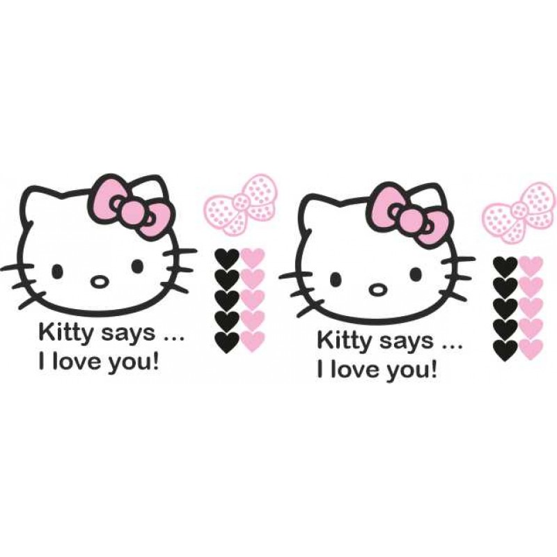 Hello Kitty Seitenaufkleber