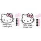 Hello Kitty Seitenaufkleber