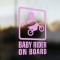 Babybiker im Auto, für ein Mädchen 