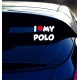 Autoaufkleber 'Ich Liebe Mein Polo' – Perfekt für Ihren Volkswagen!