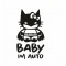 Sticker Baby Batman im Auto – für Mädchen