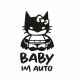 Sticker Baby Batman für Mädchen im Auto – Superhelden-Dekoration