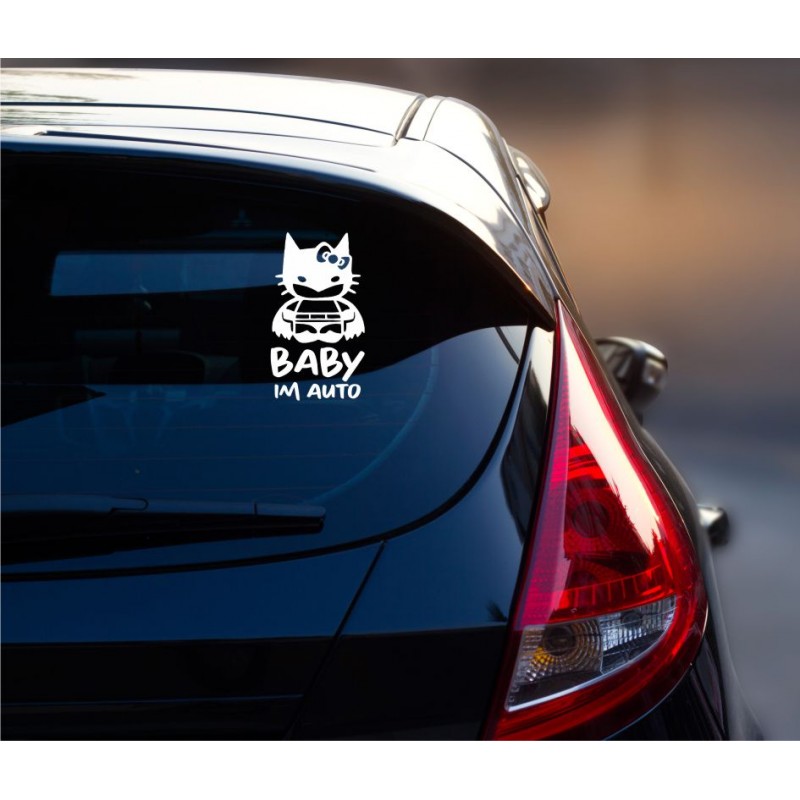 Sticker Baby Batman für Mädchen im Auto – Superhelden-Dekoration