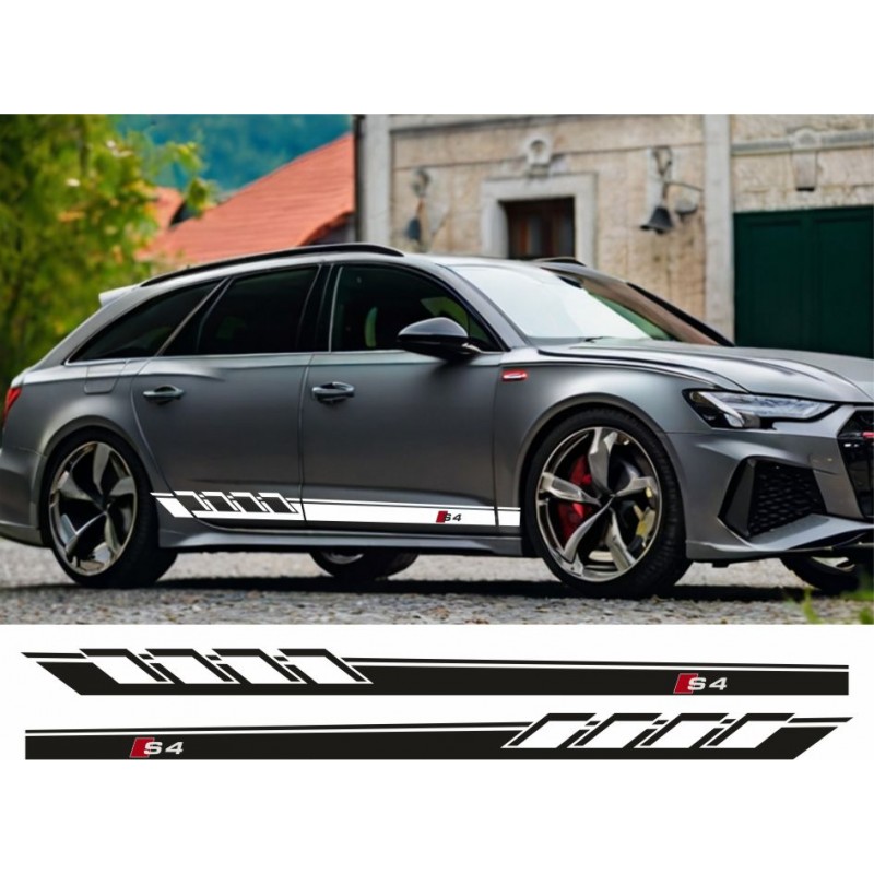 Seitliche Aufkleber für Audi S4 – sportliches Design und Highlight für Ihr Auto