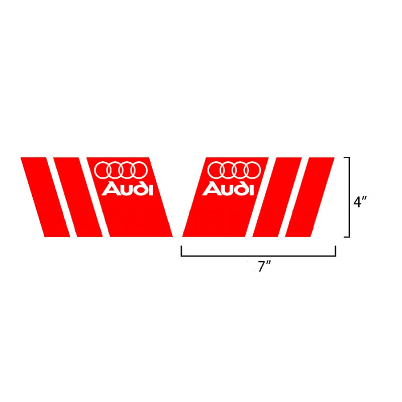 Seitenaufkleber für Audi - 2 Stücke