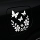 Schmetterlinge und Blumen Aufkleber Design für Auto Tankdeckel
