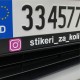 Instagram 3D Aufkleber mit Benutzername stiker_za_koli in Schwarz-Weiß