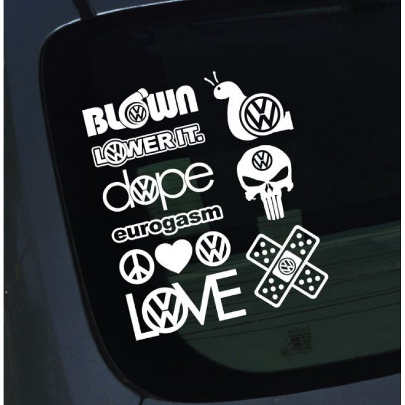 Aufkleber Set, für VW