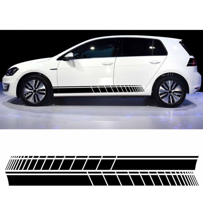 Auto Seitenaufkleber mit sportlichem Reifenprofil für die Fahrzeugseite