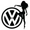 Dame und VW 