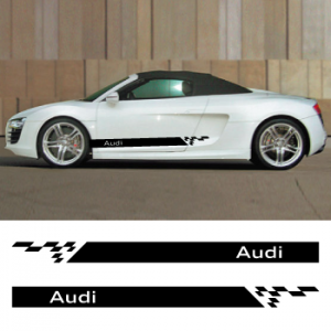 2 x Rennaufkleber für Audi 