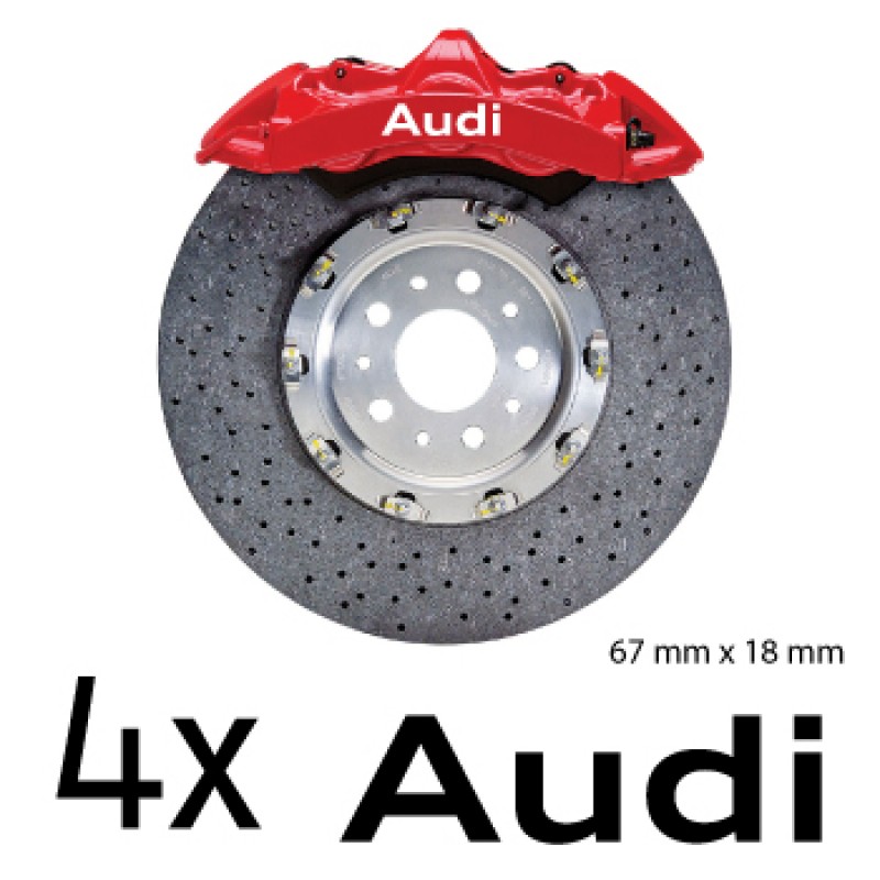 4 x Audi Aufkleber passend für Bremsscheiben