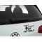 "Dont Touch My Golf "Autoaufkleber