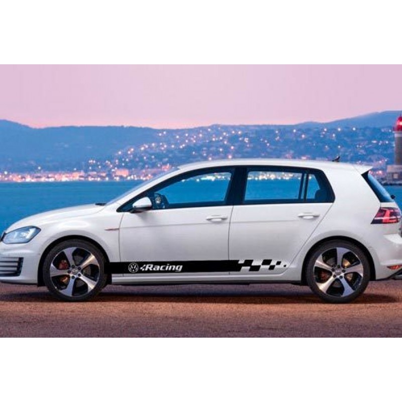 2xAufkleber für VW Racing