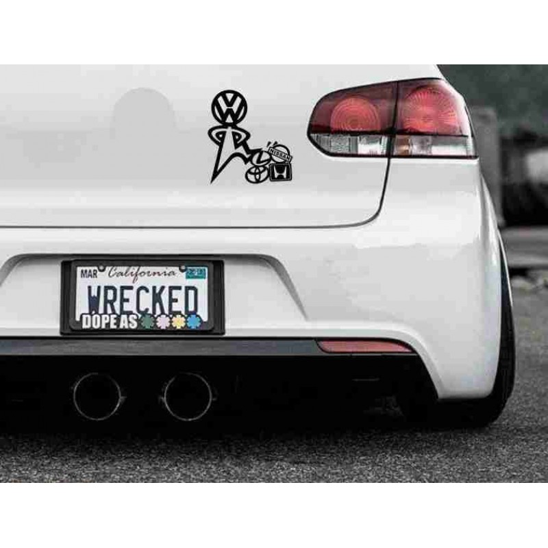 Lustiger Aufkleber für VW