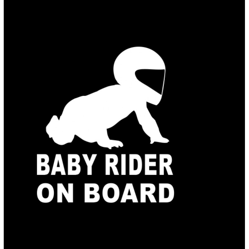 Baby on Board – BabyBiker Aufkleber für Autos mit coolem Design