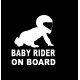 Baby on Board – BabyBiker Aufkleber für Autos mit coolem Design