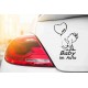 Baby im Auto , Mädchen mit Ballon